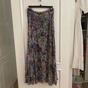 Anthropologie (US 4) floral maxi skirt